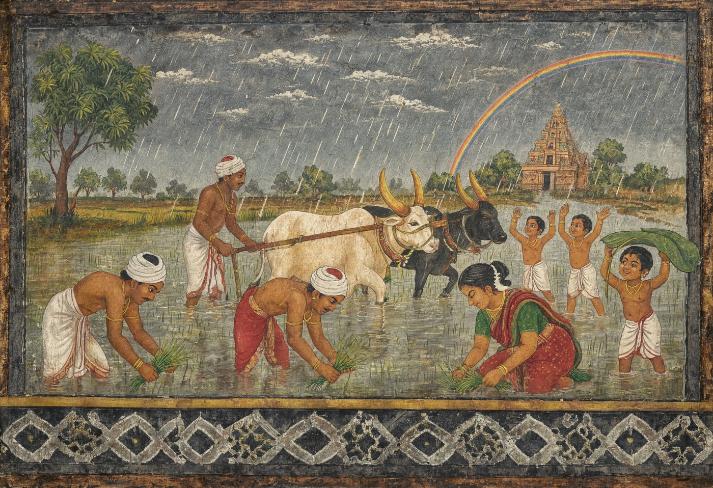 Monsoon comes to the alluvial plain